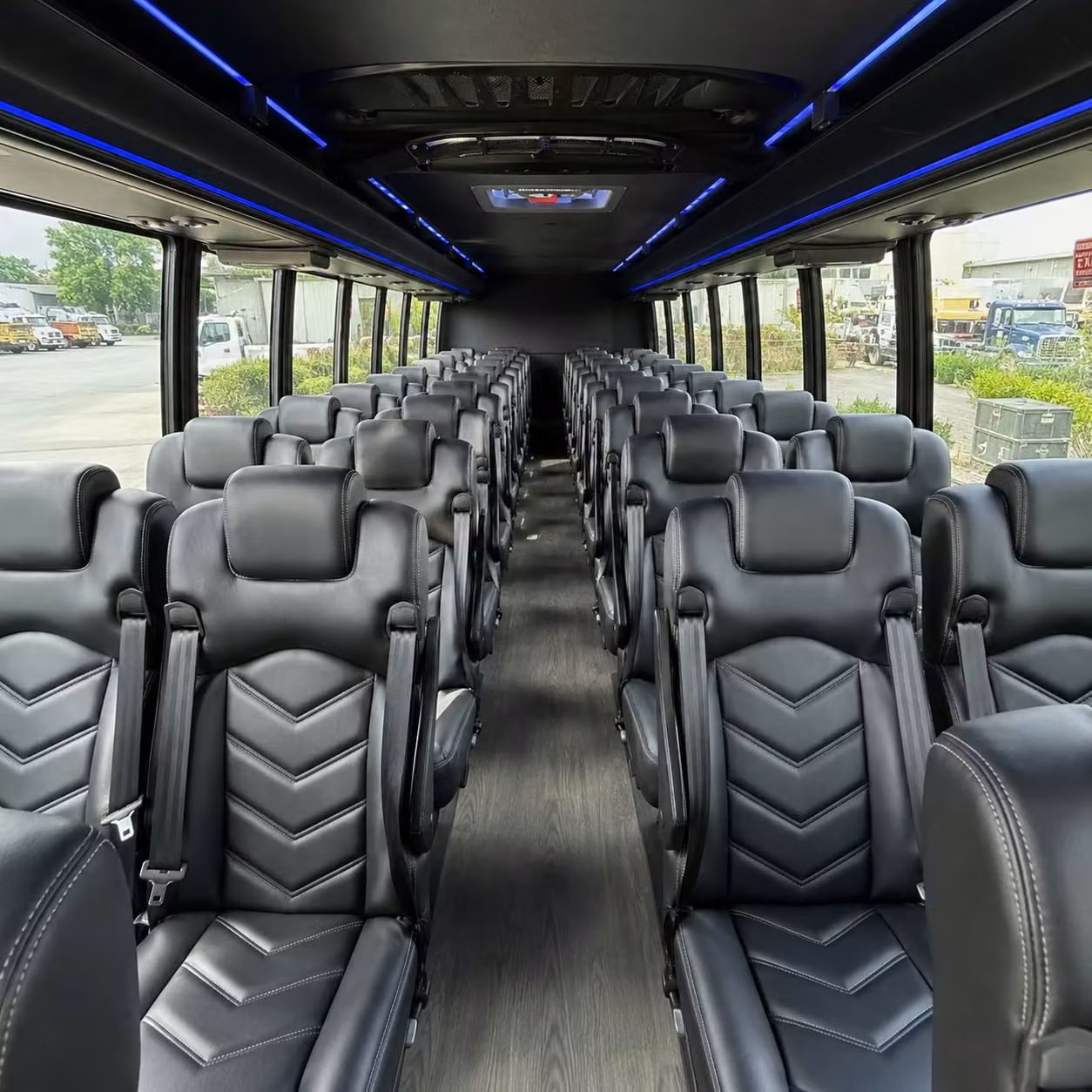 28 passenger minibus interior