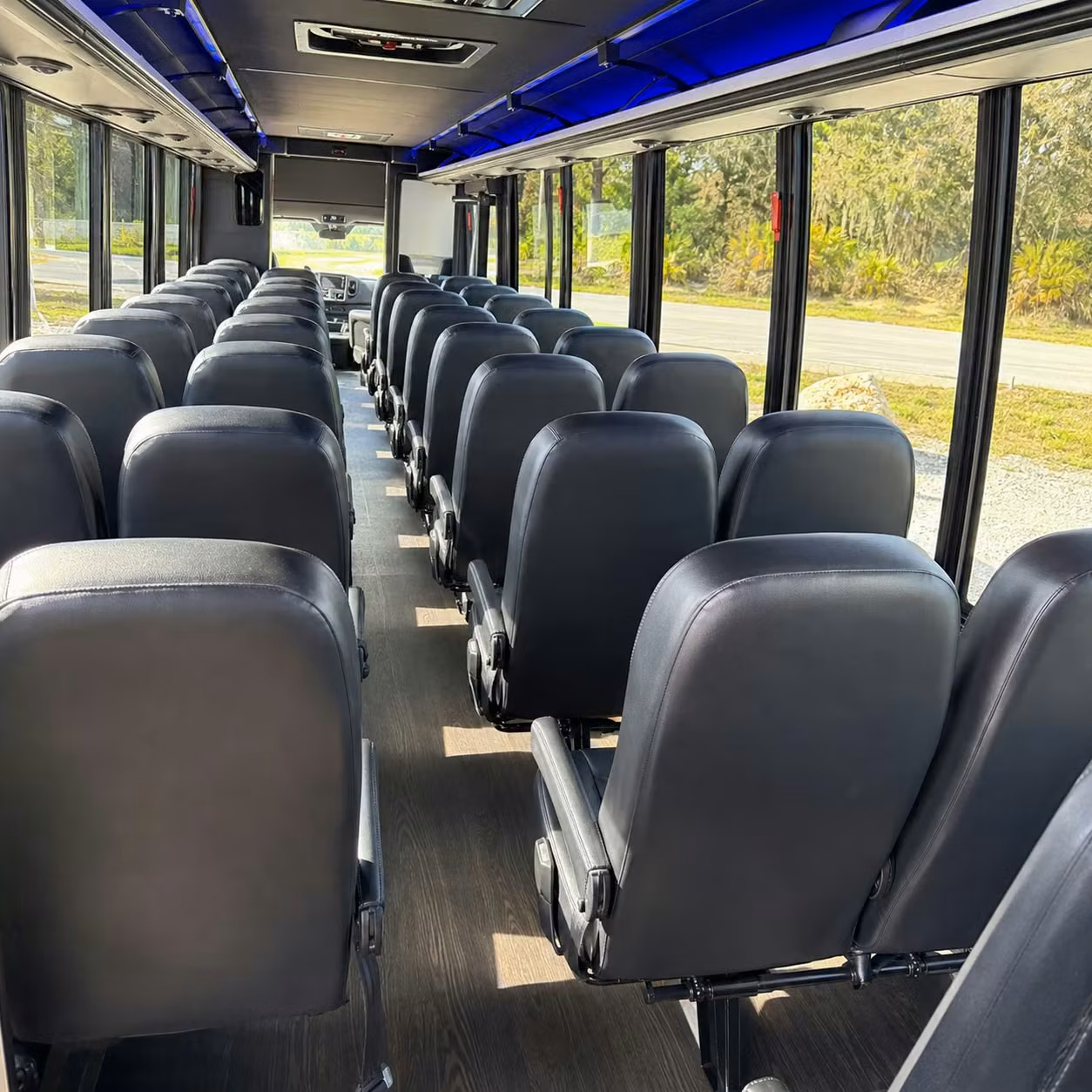 35 passenger minibus interior