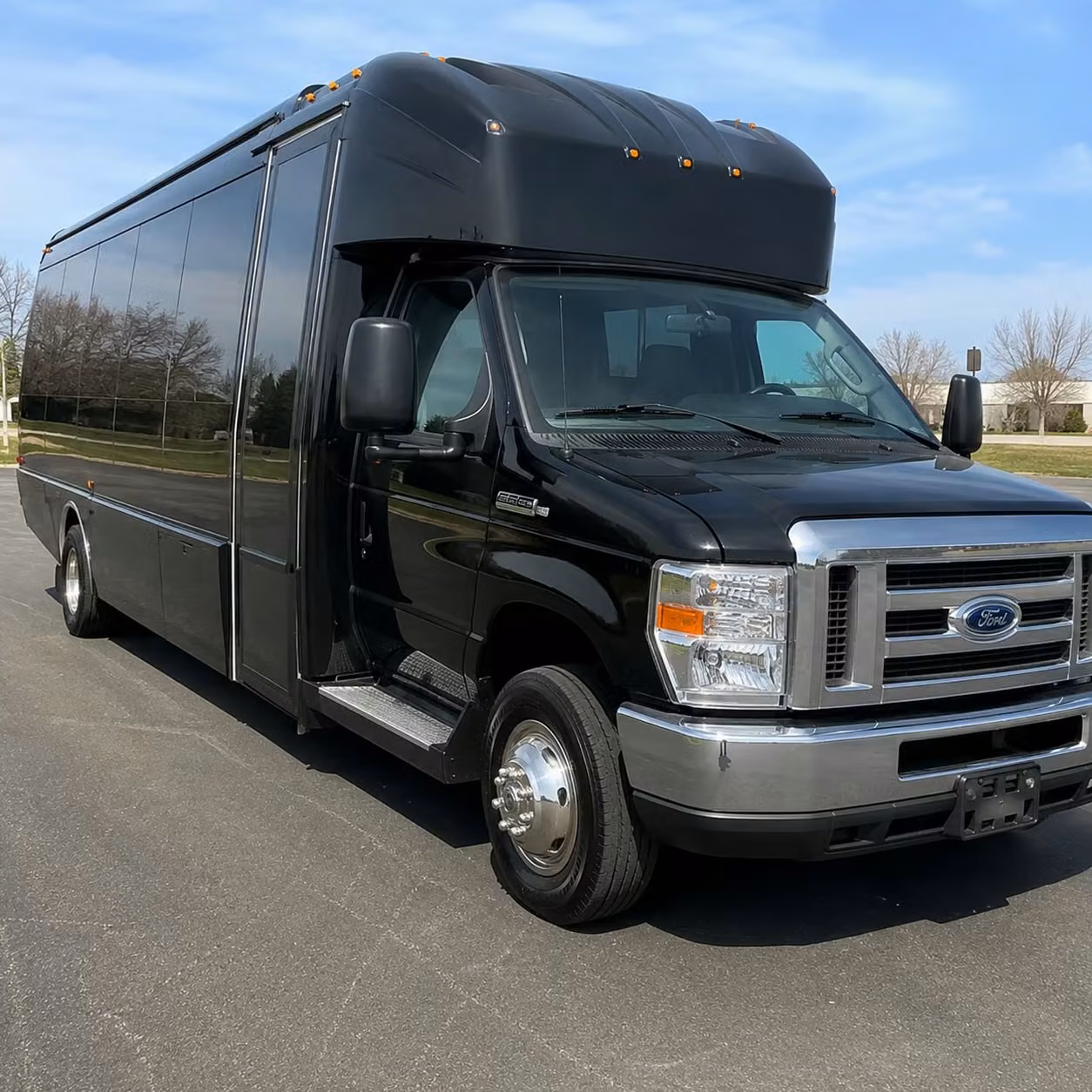 let a party bus set the mood before the show even starts