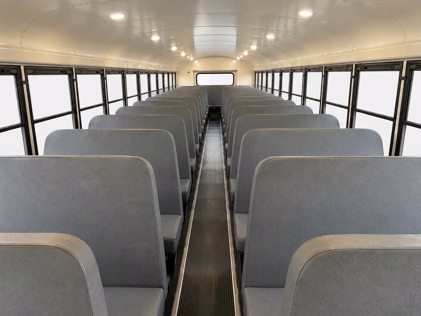 school bus inside