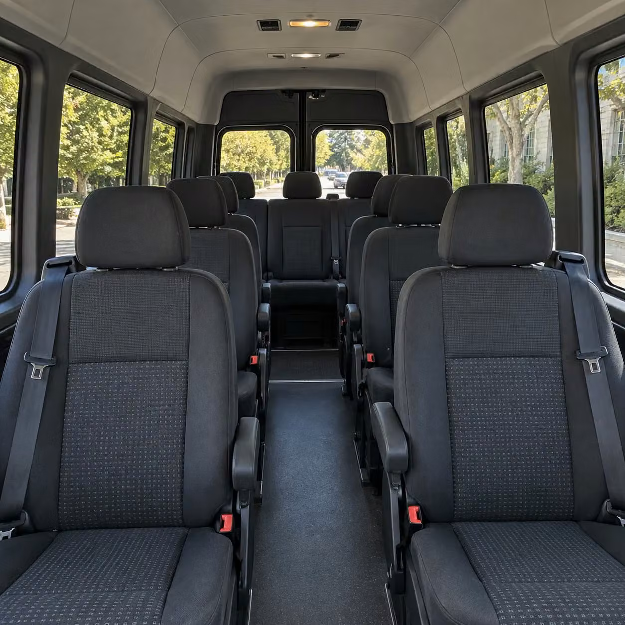sprinter van with driver interior